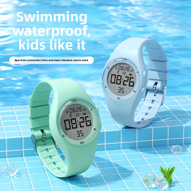 Smart Watch Kids - นาฬิกาอัจฉริยะสำหรับเด็กและวัยรุ่นรุ่นใหม่ปี 2026 ไม่ต้องใช้แอป กันน้ำ ตั้งเวลาสำหรับว่ายน้ำ นับก้าว