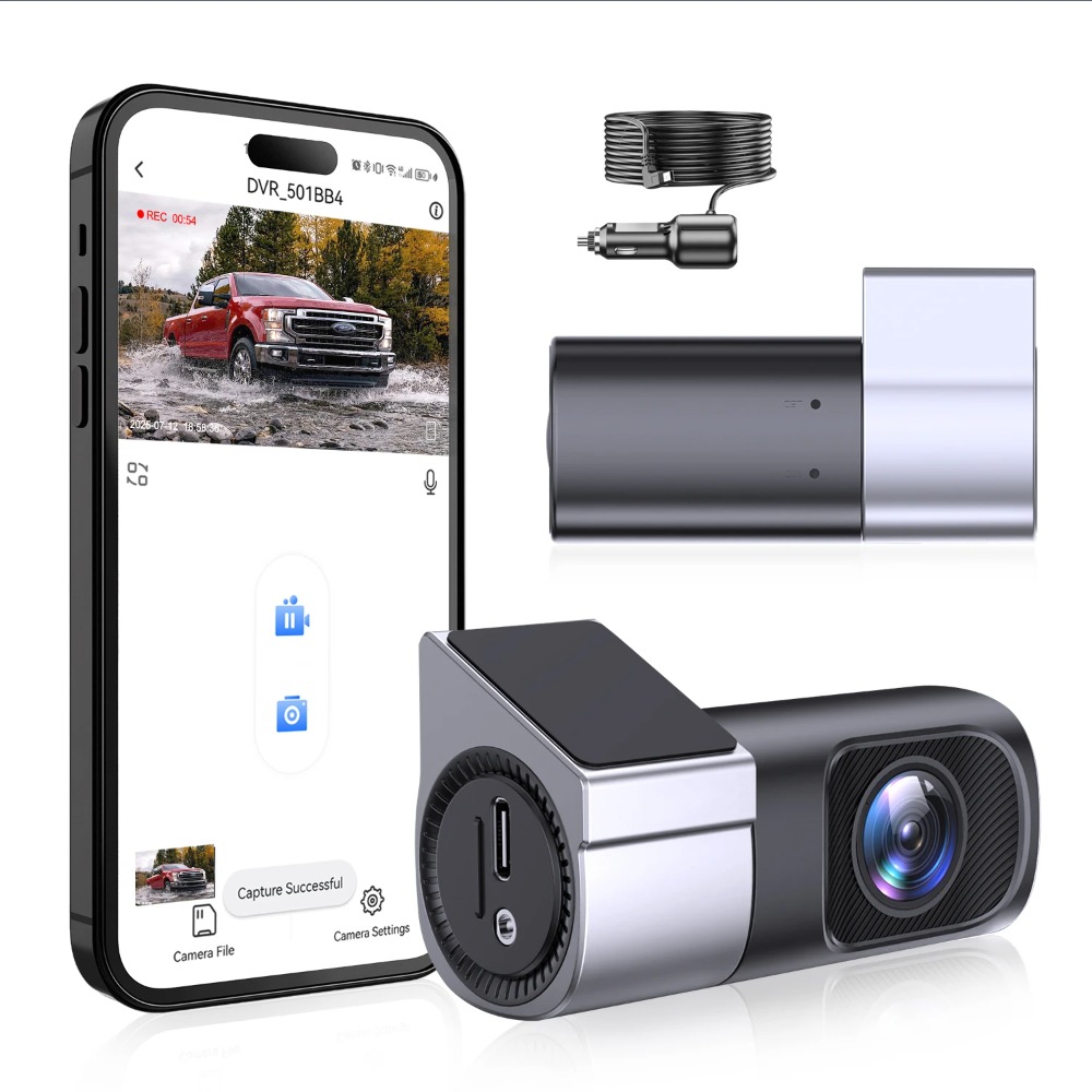 Panoramic Dash Cam 360 - กล้องบันทึกภาพติดรถยนต์ขนาดเล็ก 1080P อัลตร้าเอชดี 360 ° กล้องติดรถยนต์