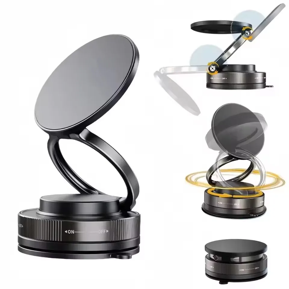Useful Electronic Gadgets - ที่ยึดโทรศัพท์แม่เหล็กแบบสุญญากาศสำหรับรถยนต์ รุ่นใหม่ ปี 2026 - ที่ยึดโทรศัพท์แบบถ้วยดูดสำหรับ