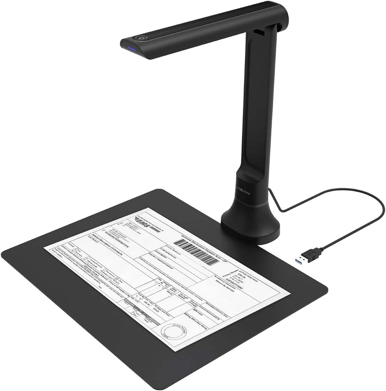 Document Camera Visualizer - กล้องถ่ายเอกสาร VIISAN DB8401 16MP สำหรับสำนักงานและโรงเรียน, เครื่องสแกน