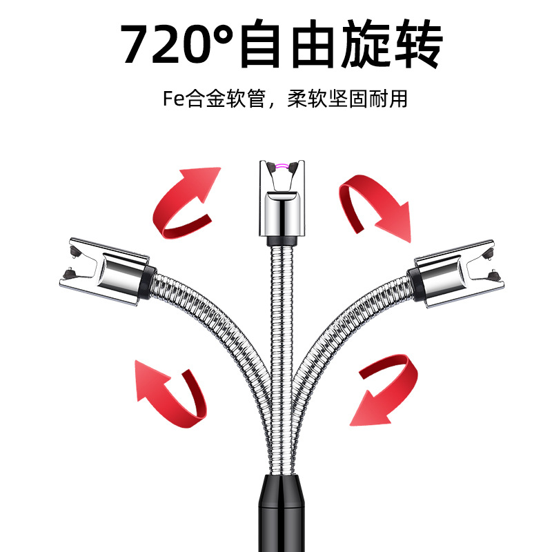Electronics And Gadgets With C - ที่จุดไฟแบบพกพา TPE-C ชาร์จผ่าน USB ทนลม ใช้ในครัว