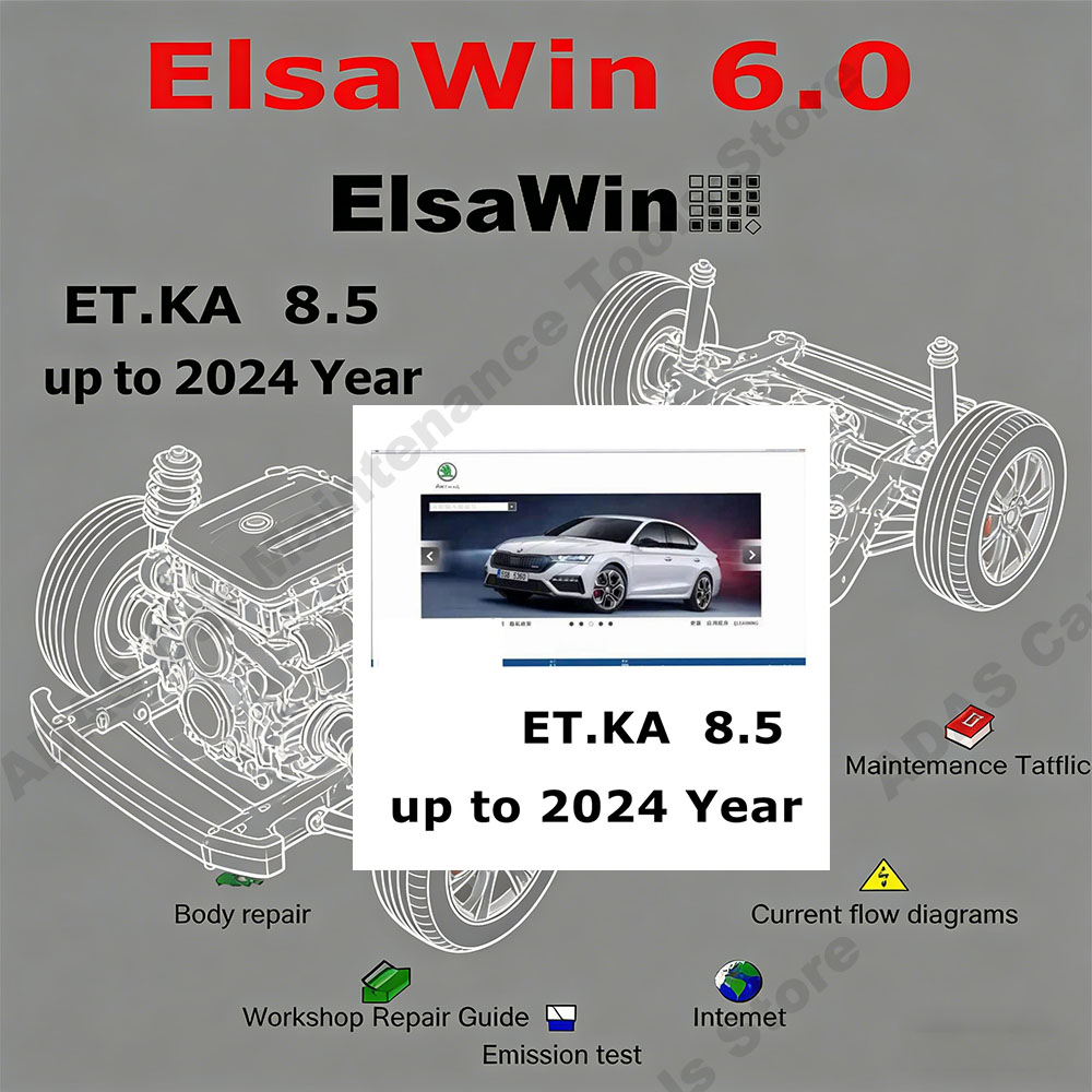 Electronic Gadgets - เครื่องมือบำรุงรักษารถยนต์รุ่นใหม่ล่าสุด Elsawin 6.0 พร้อมซอฟต์แวร์ซ่อมรถยนต์ ETKA 8.5