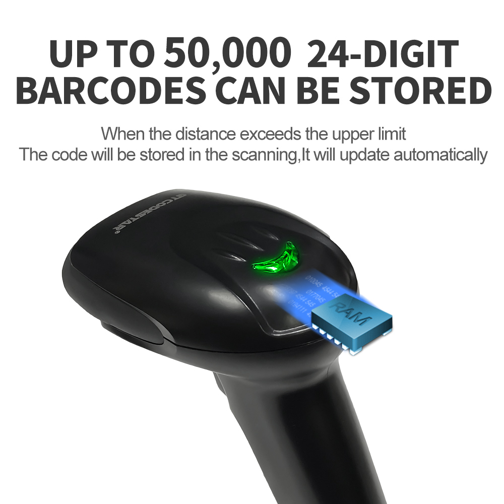 เครื่องสแกนบาร์โค้ดไร้สายแบบมื - Barcode Scanner Wireless บทวิจารณ์และราคา