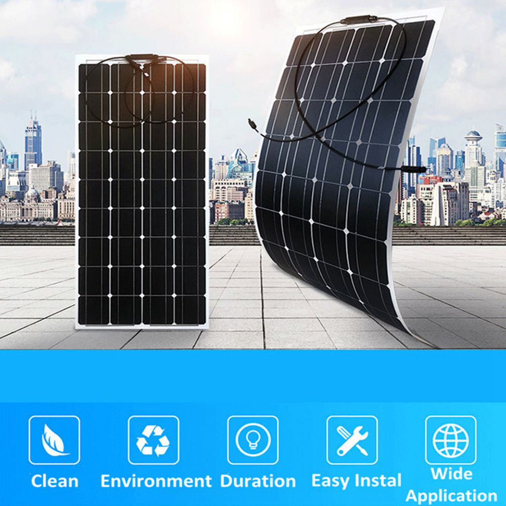 แผงพลังงานแสงอาทิตย์ 500W 250W - Solar Powered Charger บทวิจารณ์และราคา
