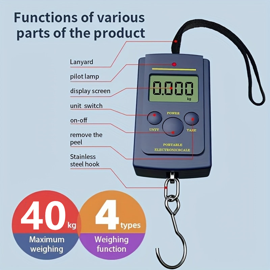 เครื่องชั่งน้ําหนักแบบแขวนดิจิ - Electronic Gadgets บทวิจารณ์และราคา
