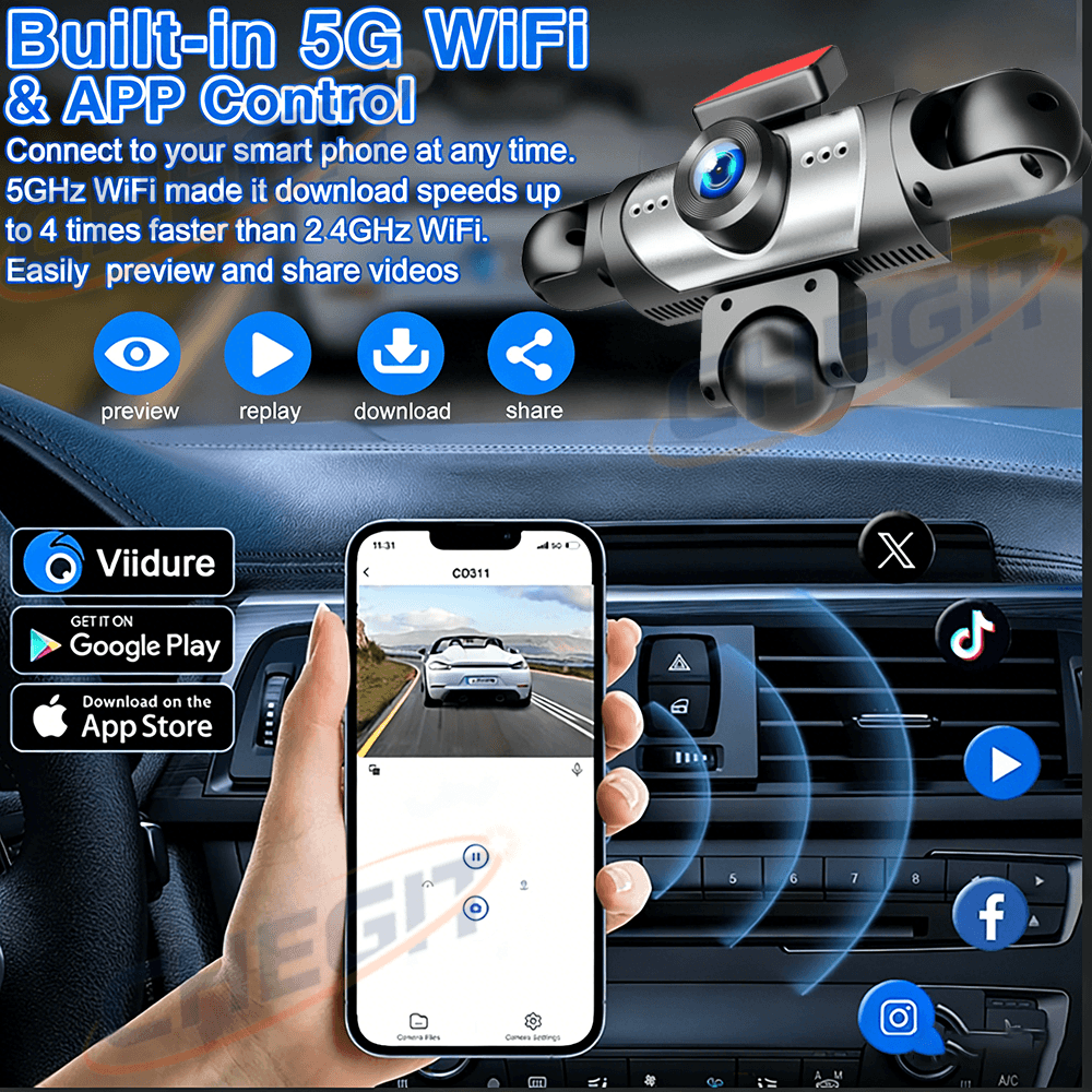กล้องติดรถยนต์ DVR รุ่นใหม่ ปี - Panoramic Dash Cam 360 บทวิจารณ์และราคา
