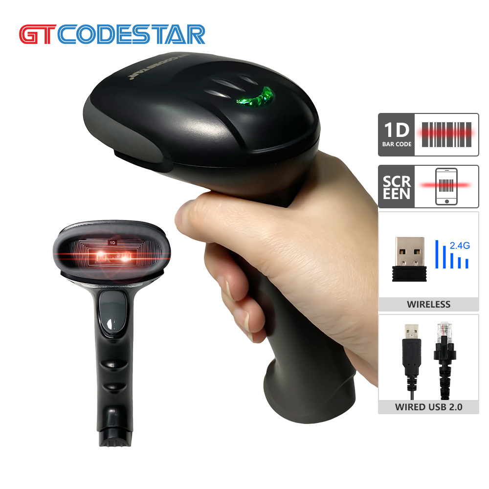 เครื่องสแกนบาร์โค้ดไร้สายแบบมื - Barcode Scanner Wireless บทวิจารณ์และราคา