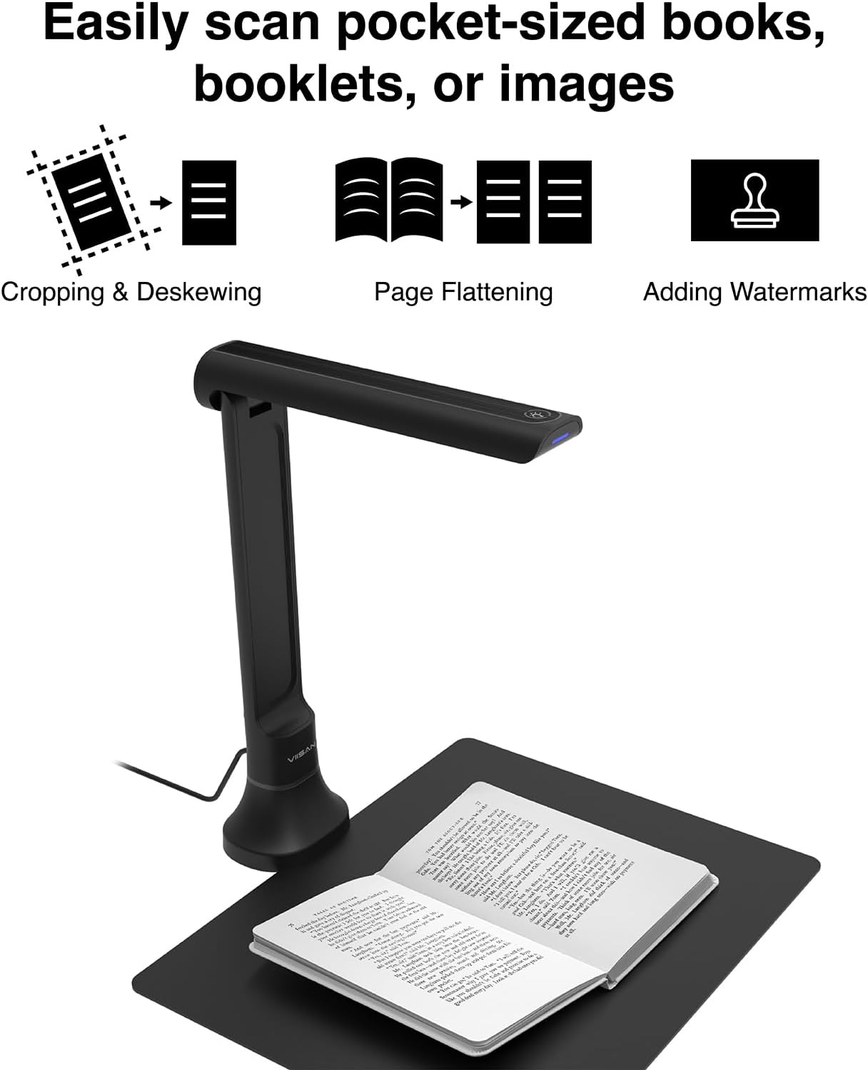 กล้องถ่ายเอกสาร VIISAN DB8401  - Document Camera Visualizer บทวิจารณ์และราคา