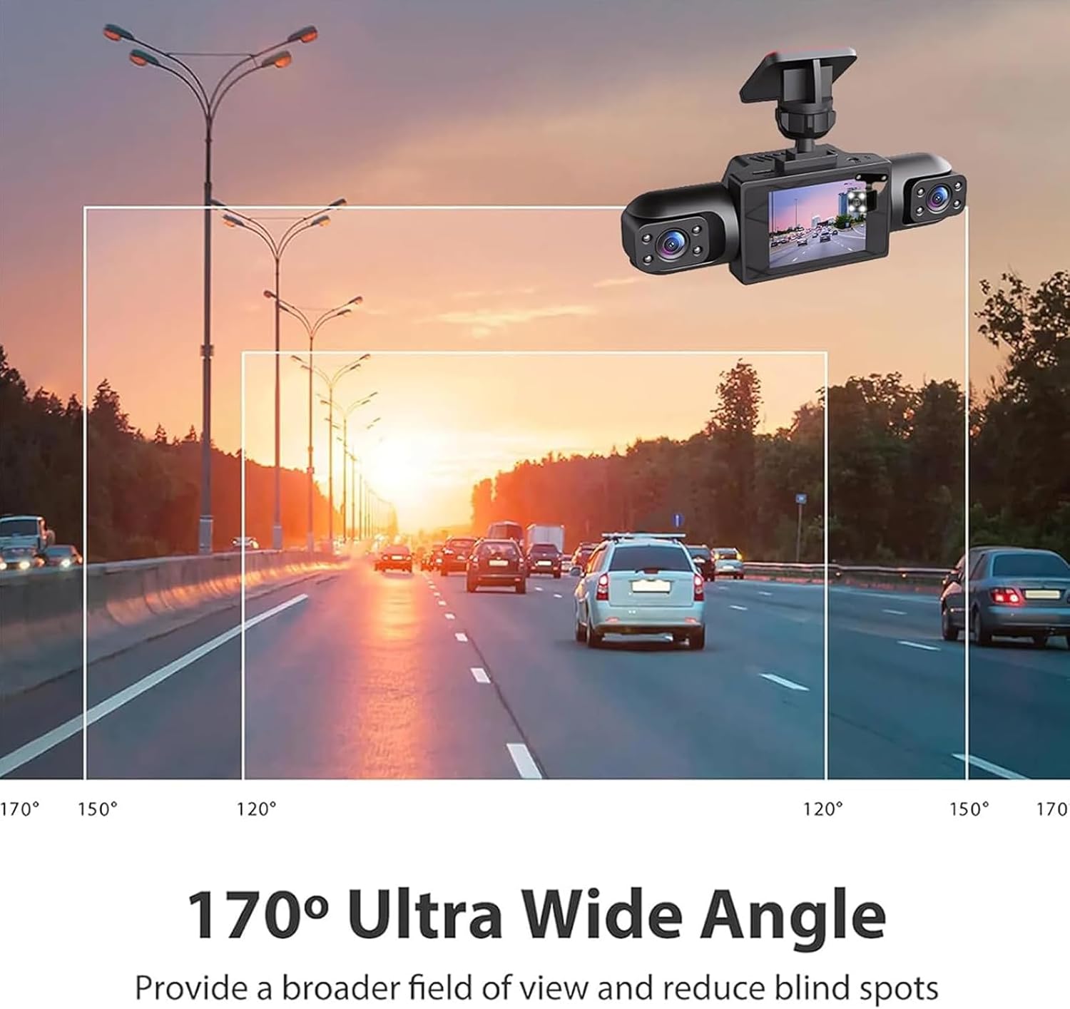 กล้องติดรถยนต์แบบพาโนรามา 360  - Panoramic Dash Cam 360 บทวิจารณ์และราคา
