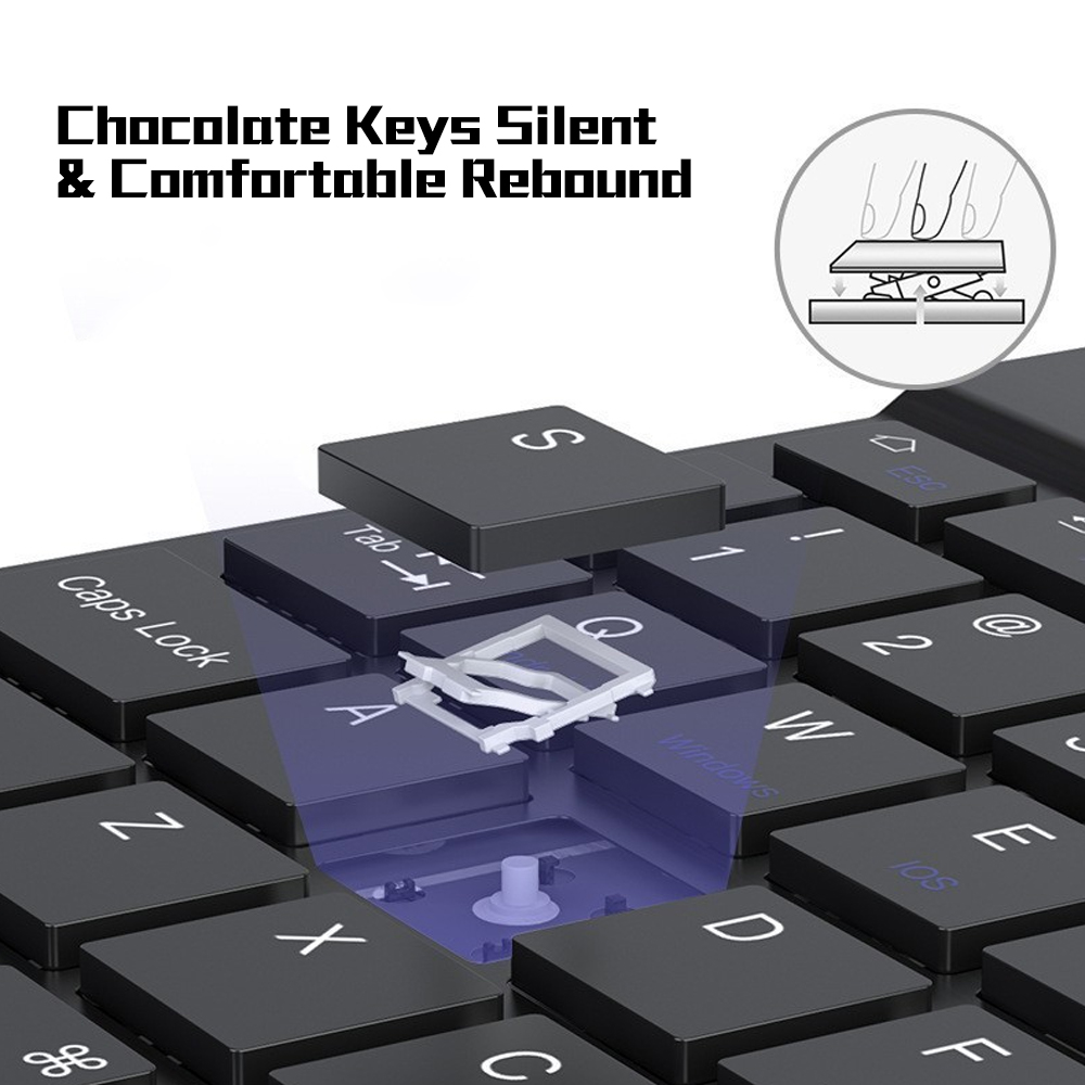 JP-บลูทูธคีย์บอร์ดและเมาส์สำหร - Wireless Keyboard Mini บทวิจารณ์และราคา