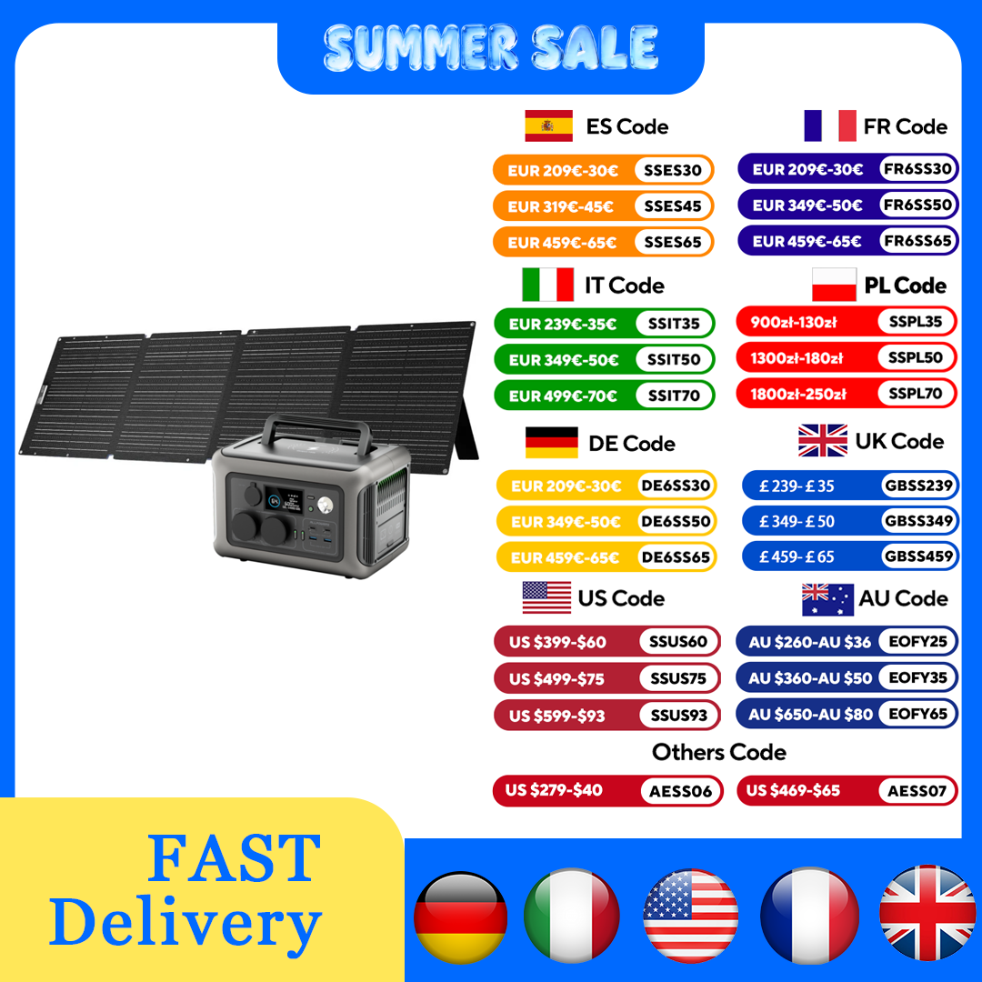 สถานีไฟฟ้า ALLPOWERS R600 ความ - Solar Powered Charger บทวิจารณ์และราคา