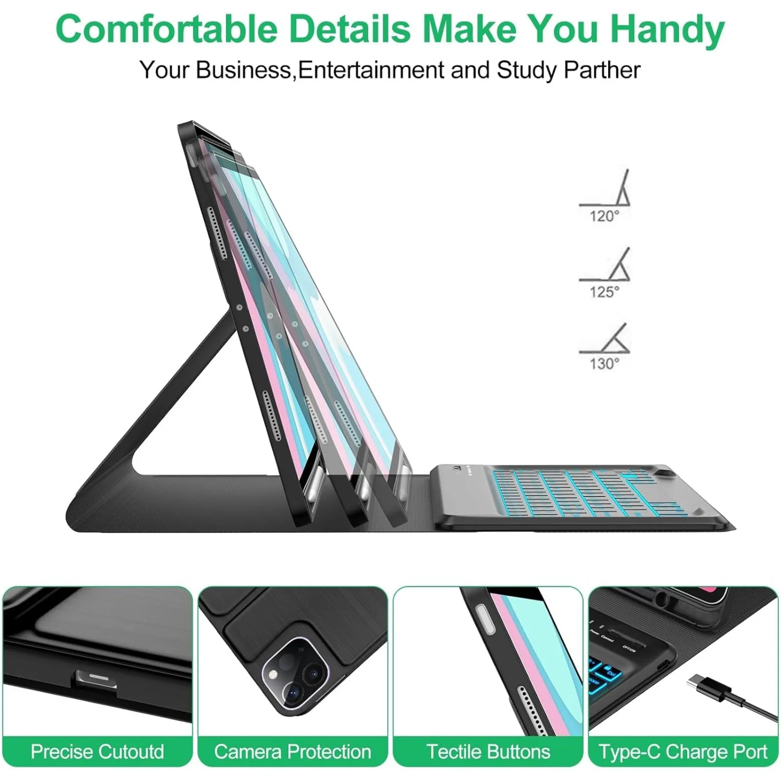 เคสคีย์บอร์ดและเมาส์สำหรับไอแพ - Wireless Keyboard Mini บทวิจารณ์และราคา