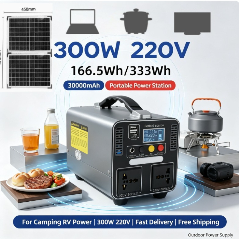 สถานีพลังงานแบบพกพา 300W 333Wh - Solar Powered Charger บทวิจารณ์และราคา